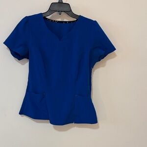 HeartSoul Royal Blue Scrub Top